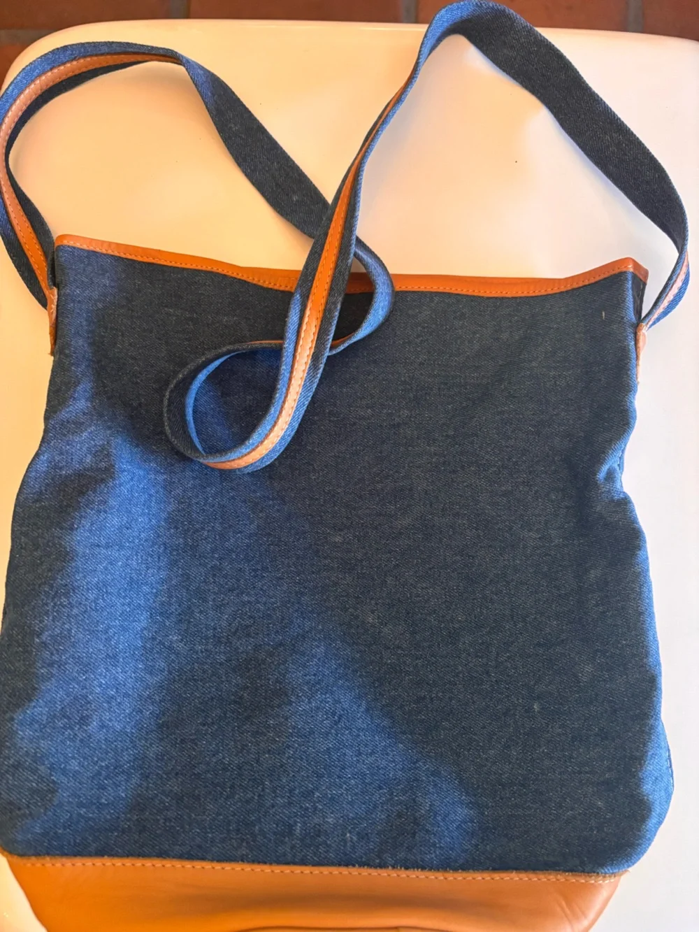 Vintage 80’s/90’s Forenza denim bucket bag
